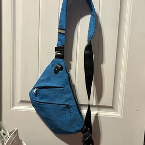 Blue Crossbody Sling Bag